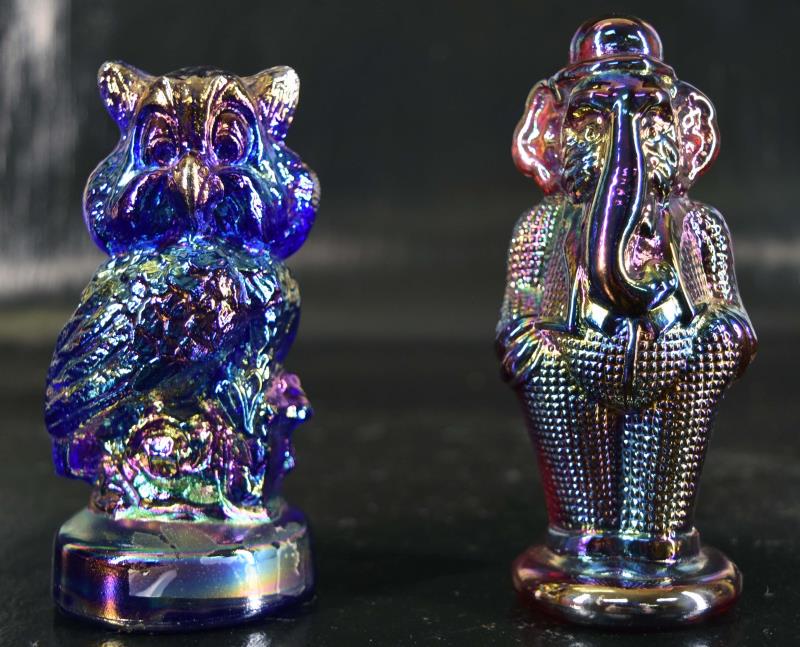 St. Clair & Summit Carnival Glass Figures (1 of 2)