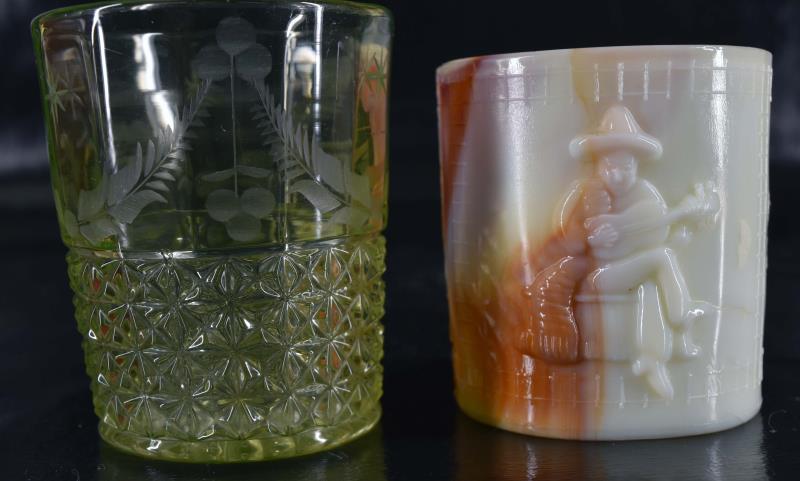 Uranium Glass Tumbler And Jar (1 of 5)