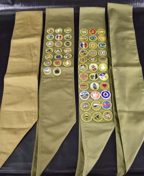 Four Boy Scout Of America Merit Badge Sash (1 of 6)