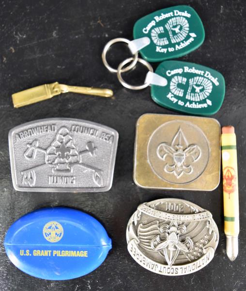 Group Of Boy Scouts Belt Buckles And Souvenirs (1 of 1)