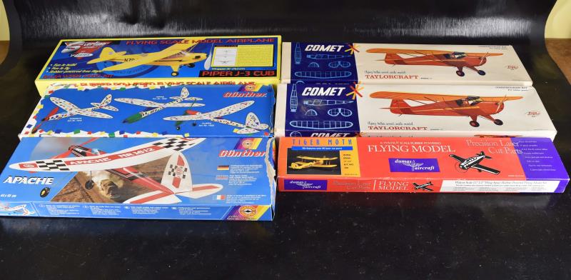 Five Model Airplane Kits (1 of 10)