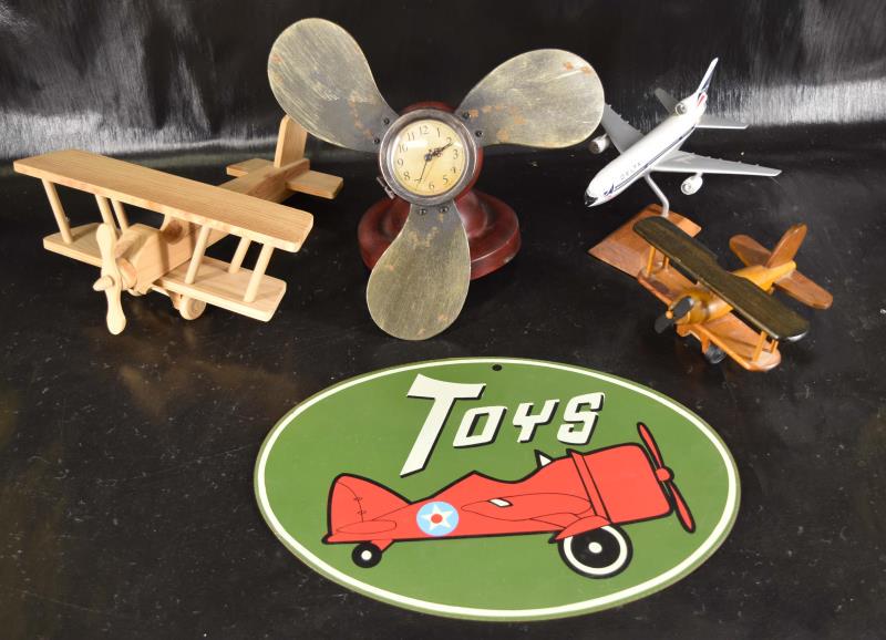 Group Of Decorative Airplanes & Signs (1 of 5)