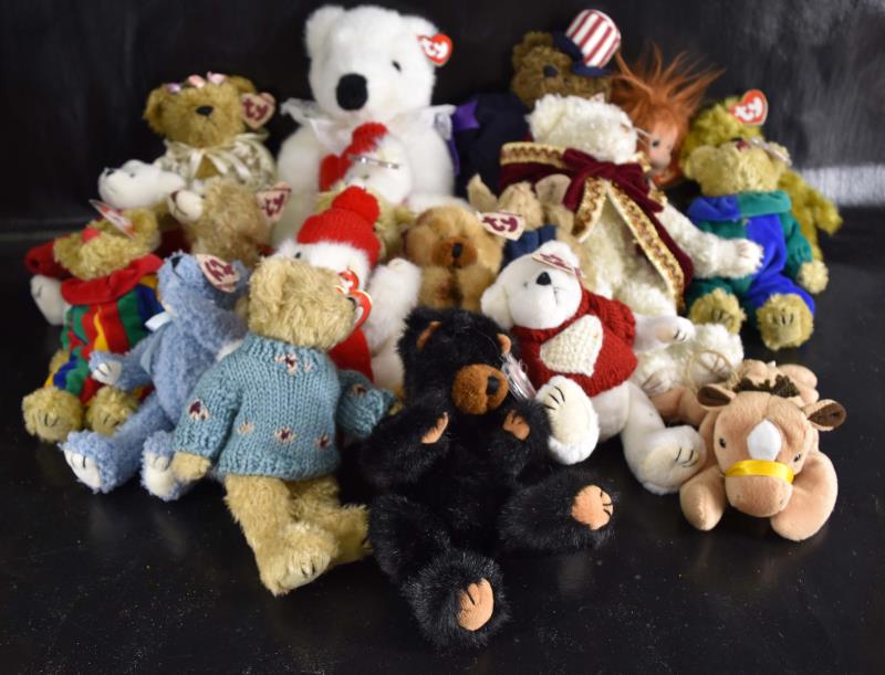 Group Of Plush Ty Teddy Bears (1 of 1)