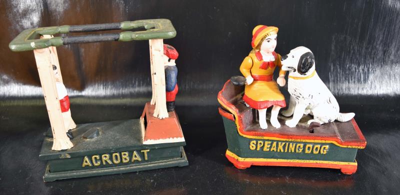 Reproduction Acrobat And Speaking Dog Bank (1 of 3)
