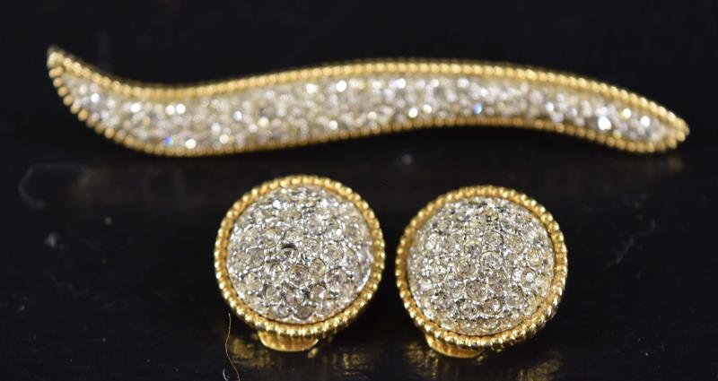 Vintage Hattie Carnegie Pin & Earring Set (1 of 5)