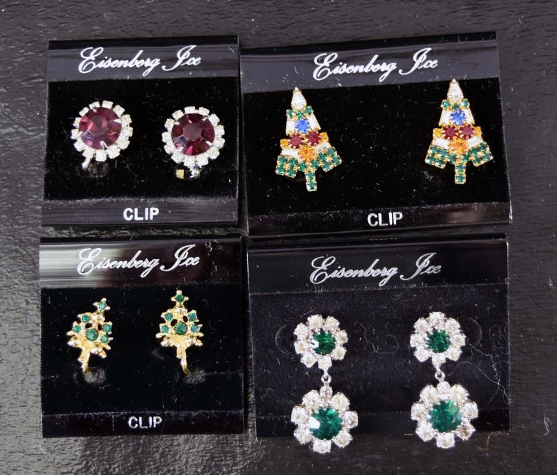 Four Pairs Of Eisenberg Ice Earrings (1 of 1)