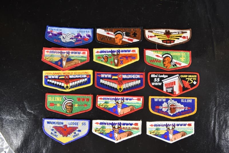 15 Boy Scout Order Of The Arrow Pocket Patches (1 of 5)