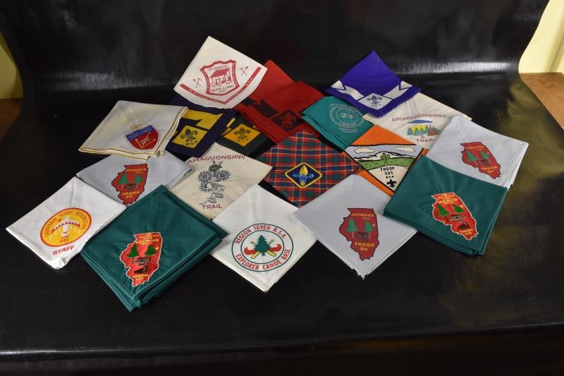Twenty Boy Scout Various Neckerchiefs (1 of 11)