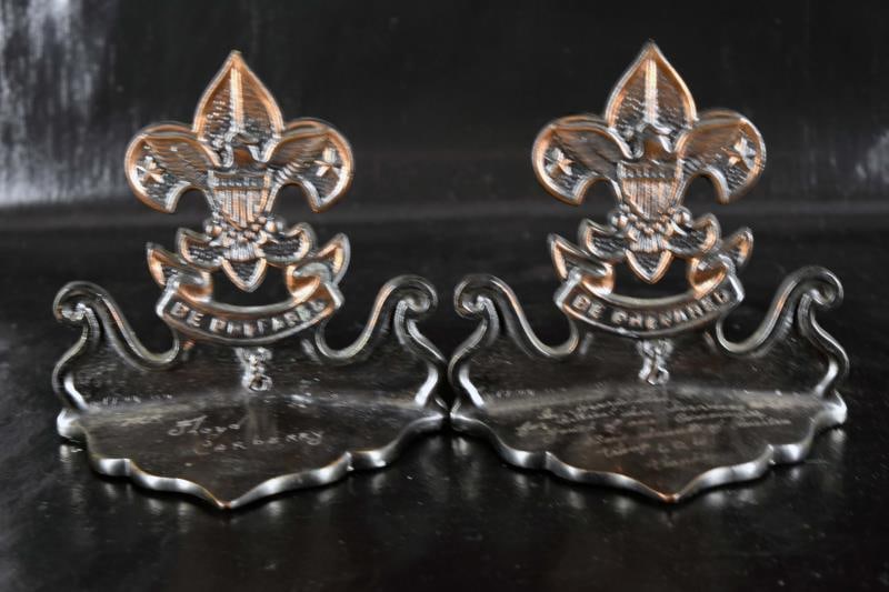 Boy Scout Brass Bookends (1 of 5)