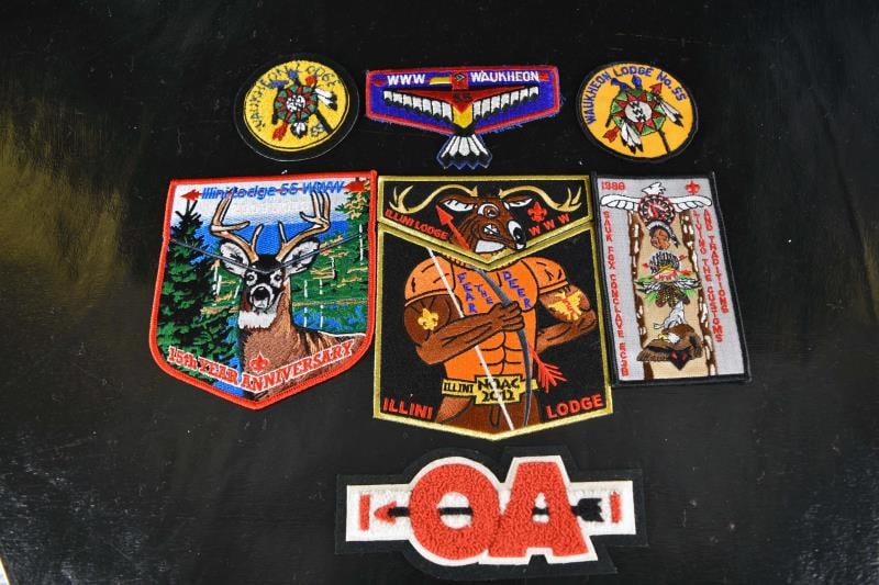 Seven Boy Scout Order Of The Arrow Badges (1 of 6)