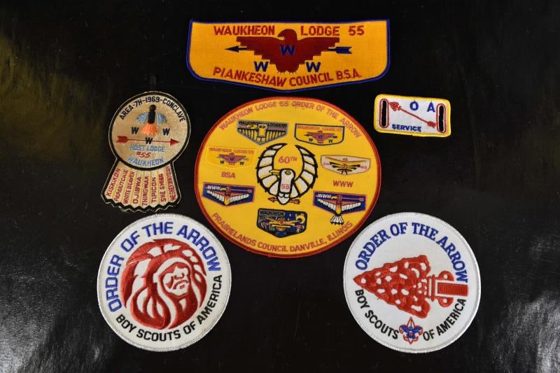 Five Boy Scout Order Of The Arrow Jacket Patches (1 of 6)