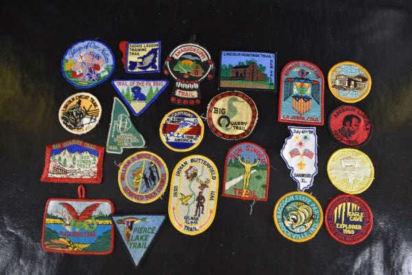 Group Of Boy Scout Trail Patches: Featuring Various Trails And Years. Included Is A Group Of Non-scout Trail Patches.