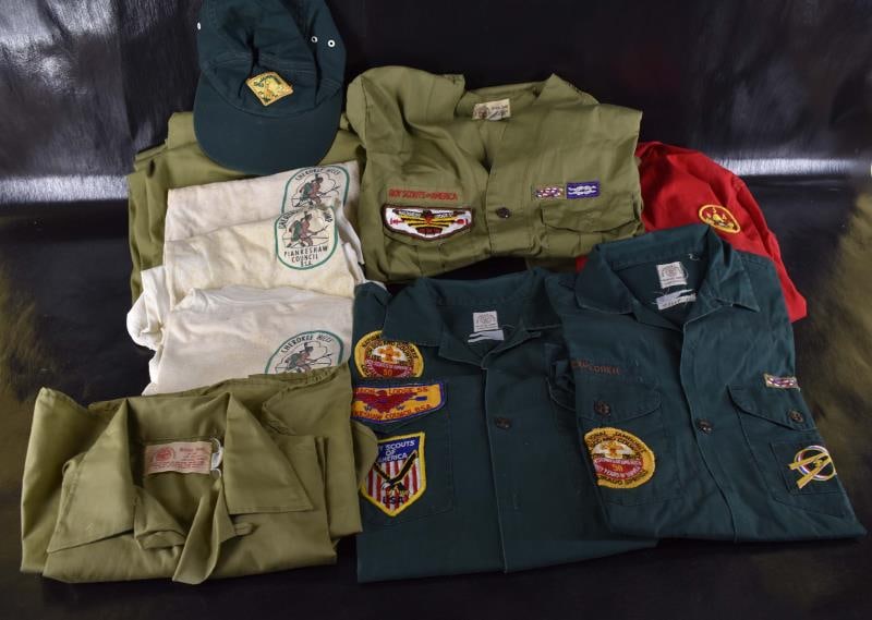 Group Of Boy Scout Uniforms Auction
