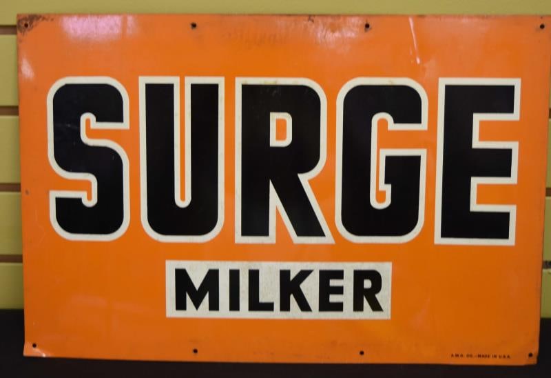 Vintage Surge Milker Advertising Sign (1 of 1)