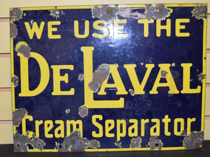 Porcelain Delaval Cream Separator Sign (1 of 3)