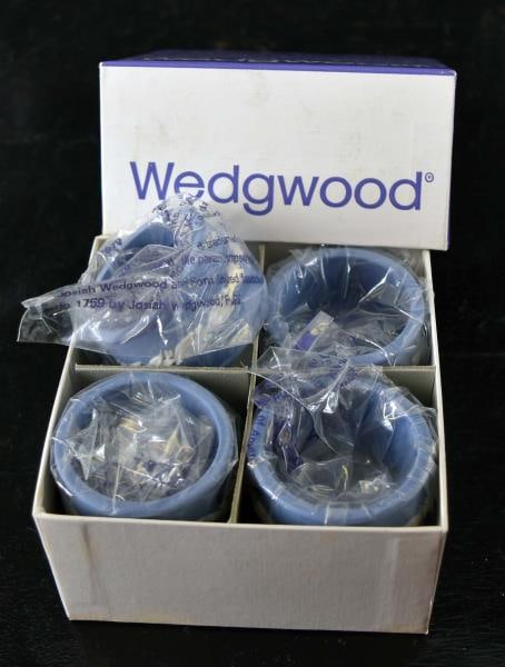 Wedgwood Blue Jasperware Napkin Rings (1 of 2)