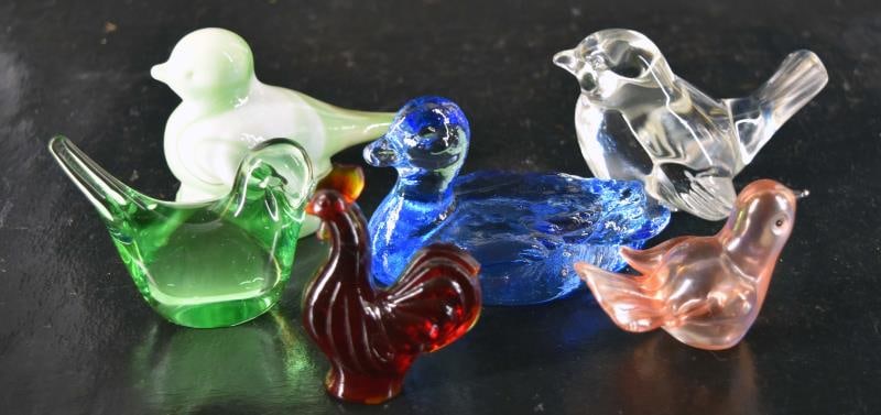 Group Of Art Glass Birds (1 of 7)