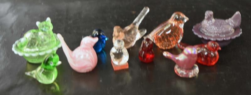 Group Of Miniature Glass Figurines (1 of 6)