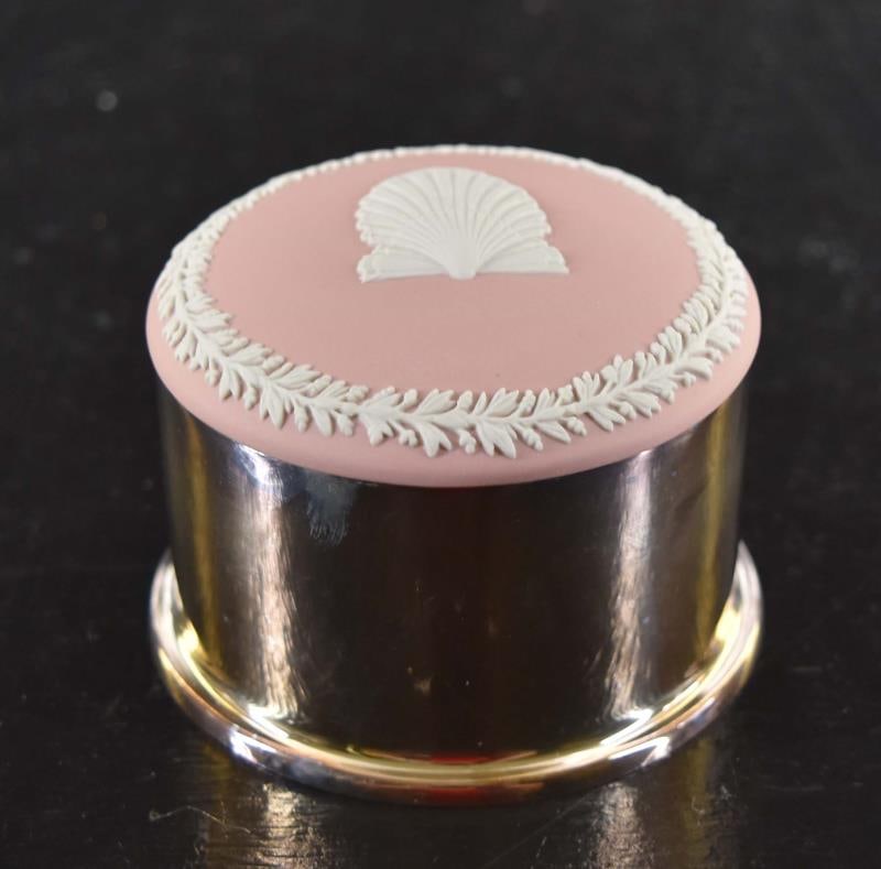 Wedgwood And Silverplate Trinket Box (1 of 3)