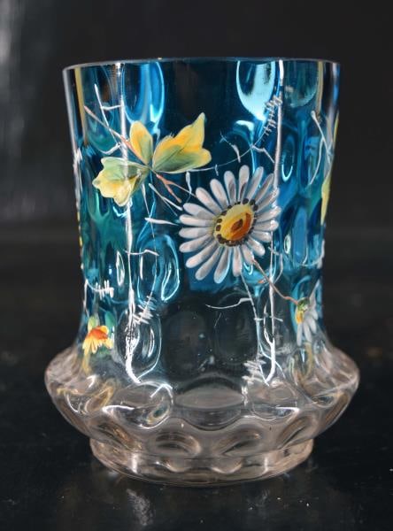 Victorian Reverse Thumbprint Enamel Spooner (1 of 6)