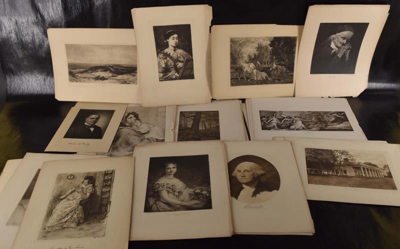 Group Of Vintage Etchings & Engravings (1 of 7)