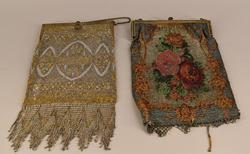 Two Victorian Steel Cut Beaded Bags (1 of 11)