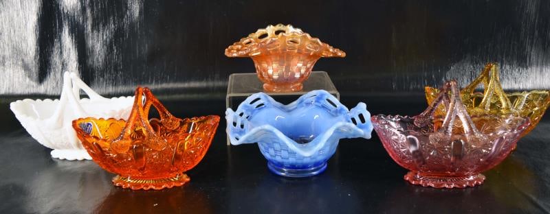 Collection Of Fenton Baskets And Bowls (1 of 10)
