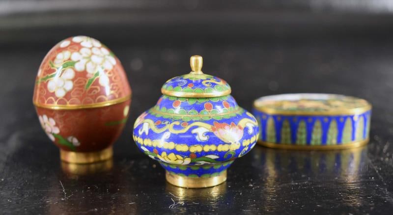 Three Miniature Cloisonne Items (1 of 4)