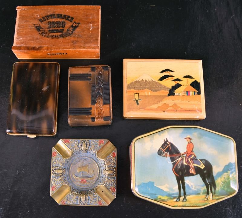 Collection Of Cigarette Boxes And Ashtray (1 of 6)