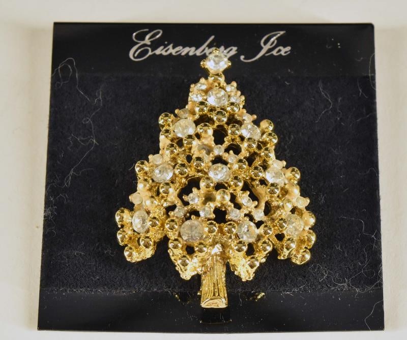 Eisenberg Ice Crystal Christmas Tree Pin (1 of 2)