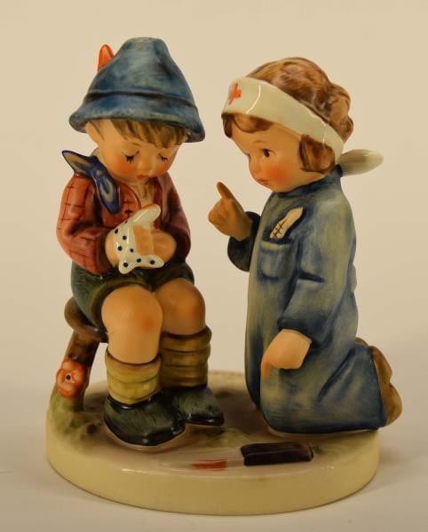 Hummel #376 Little Nurse Figurine: Featuring The Hummel #376 Little Nurse Measuring 4.25"tall With Hallmark #6. Good Condition, No Nicks, Chips Or Cracks.