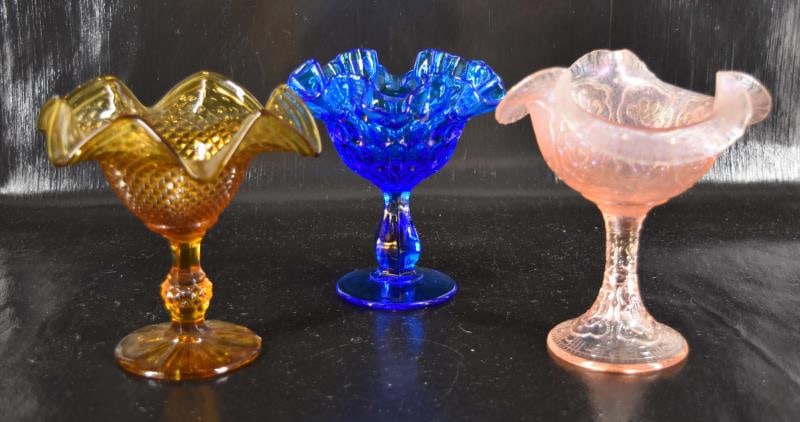 Three Fenton Compotes (1 of 8)