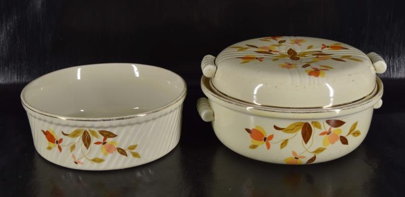 Halls Autumn Leaf Casserole & Lid & French Baker (1 of 7)