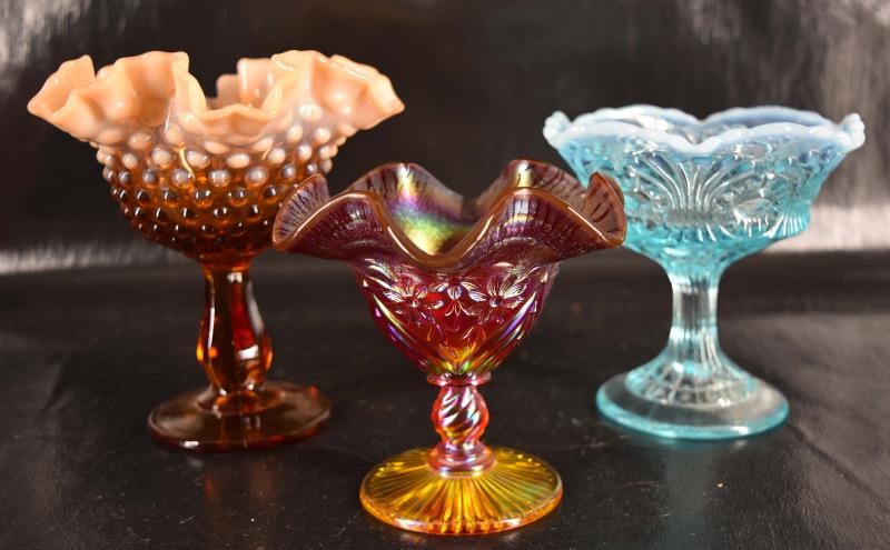 Three Fenton Compotes (1 of 11)