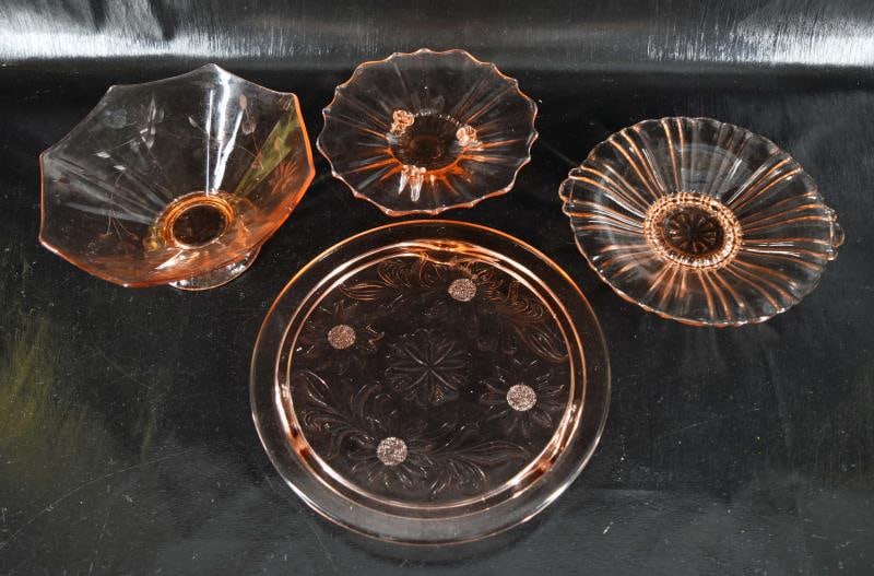 Pink Depression Glass Elegant Serving Pieces (1 of 9)