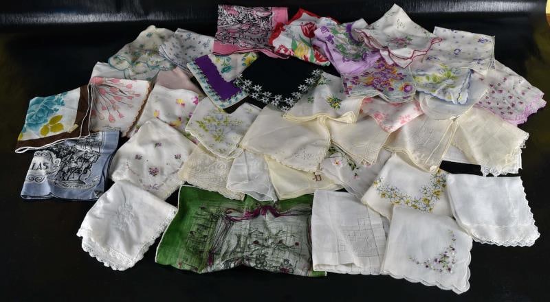 40 Vintage Handkerchiefs (1 of 9)