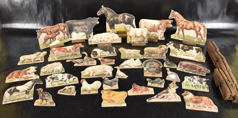 Die Cut Cardboard Farm Animals With Stands (1 of 12)