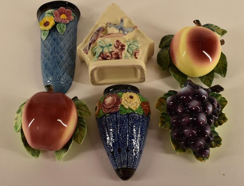 Group Of Six Wall Pockets. (1 of 5)