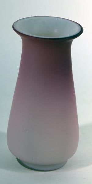 Uranium Glass Pink Cased Vase (1 of 4)
