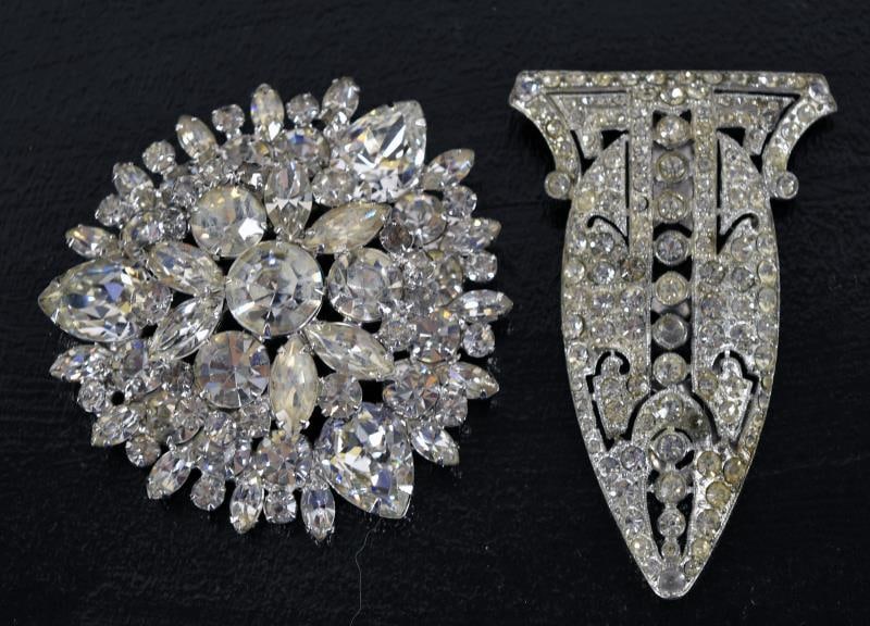Rhinestone Star Burst Pin & Dress Clip (1 of 4)