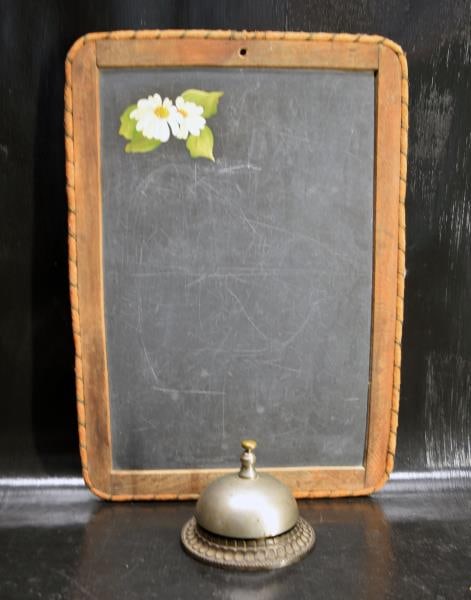 Antique Desk Top Bell & Slate Tablet (1 of 5)