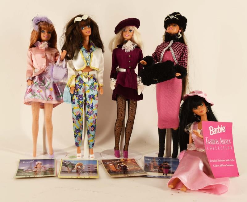 Group Of Four Barbie Fashion Avenue Dolls (1 of 6)
