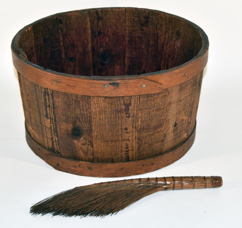 Antique Wood Cherry Bucket (1 of 5)