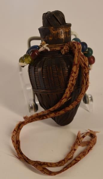 20th Century Asian Scent Woven Bottle Or Basket (1 of 5)