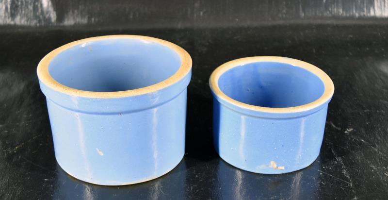 Two Blue Butter Crocks (1 of 3)