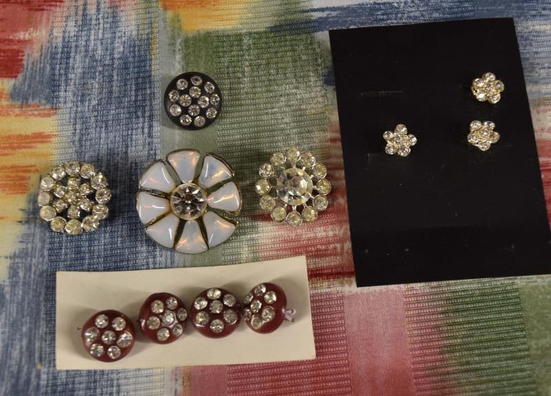 Group Of Rhinestone Buttons (1 of 9)
