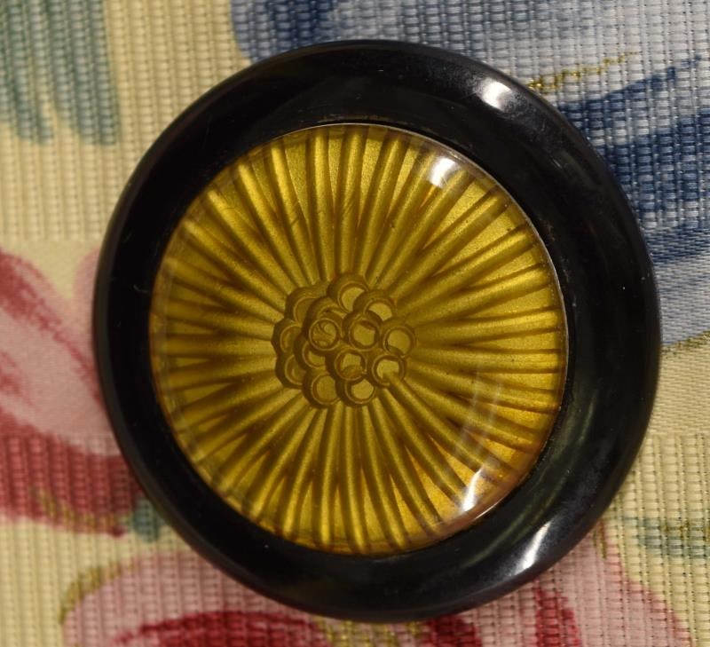 Large Bakelite Button With Sunburst Center (1 of 3)