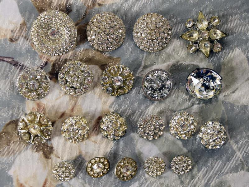 Group Of Rhinestone And Paste Buttons (1 of 4)