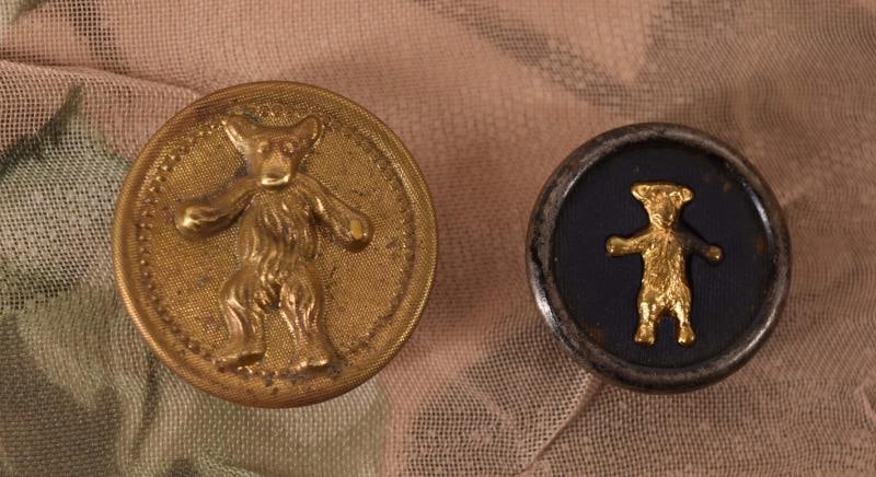 Two Teddy Roosevelt Bear Buttons (1 of 2)