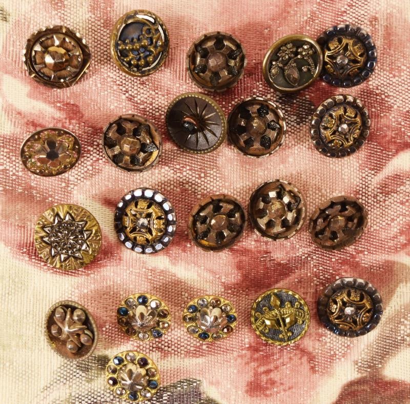 Twenty One Brass & Cut Steel Picture Buttons (1 of 4)